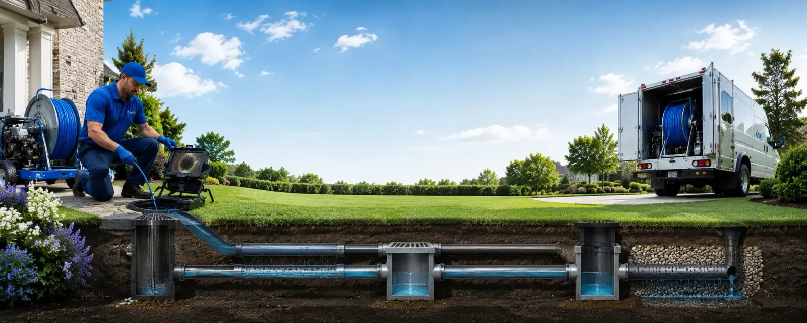 Outdoor drain cleaning information for North Matewan, WV